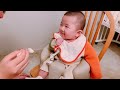 【離乳食1日目】こはちくん生後5ヶ月突入 離乳食スタートした日のvlog‼︎👶🏼🤍 【カインデスト】