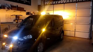 New Ford Transit LED Emergency Strobe Lights Install