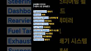 자동차구성 관련 영어 표현 1 | 기초영어 | 영어단어 | 반복듣기 | 영어공부 | 미국에서 살아남기