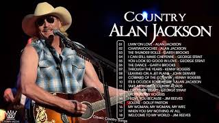 Alan Jackson Greatest Hits Full Album - Best Old Country Songs All Of Time - Country Music 80s 90s