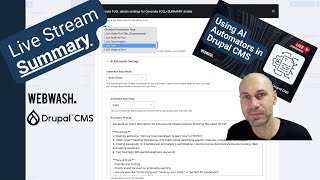 Summary: Using AI Automators (Drupal AI) in Drupal CMS