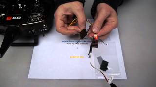 How to bind a LemonRX 6 channel DSMX receiver with satellite to a Spektrum radio