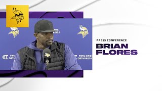 Brian Flores Talks About Vikings Defense's Recent Struggles \u0026 Dallas Turner's Play in 2024