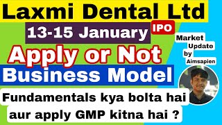 Laxmi Dental IPO latest update | Laxmi Dental IPO dates | Laxmi Dental IPO apply or not | Aimsapien