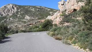 Driving on the Mani Peninsula, Greece