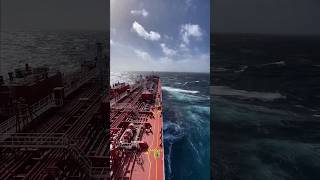 Seafarers Life at Sea 🛟⚓ @TheLogisticsTV#ocean  #strom #waves #ship #transport #oiltanker