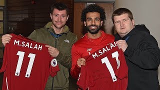 Mo Salah invites viral star Mike Kearney to Melwood | 'Your support is an inspiration'