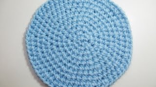 Crochet for left handed How to crochet a circle Tutorial