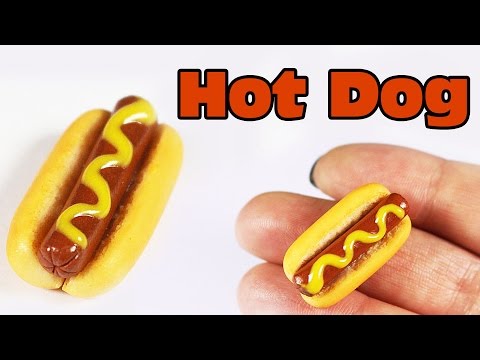 polymer clay Hot Dog TUTORIAL | polymer clay food polymer clay Hot Dog TUTORIAL | polymer clay food