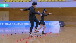 Nansin CUP 2024 All Japan FreeStyleSkate Championship PairClassicSlalom Keita Nagano Shino Aoki