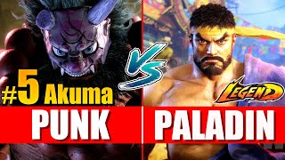 SF6 ✌️ Punk (Akuma) vs Paladin (Ryu) ✌️ - Street fighter 6