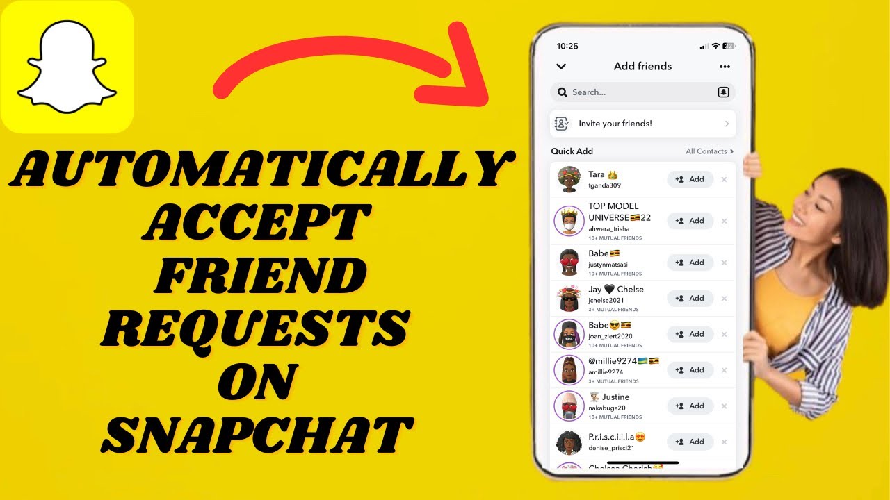 How To Automatically Accept Friend Requests On Snapchat | Simple ...