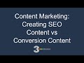 Content Marketing: Creating SEO Content vs Conversion Content