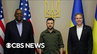 Austin, Blinken, Zelenskyy in secret meeting in Ukraine