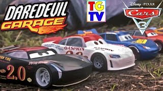 dinoco racing daredevil cars garage