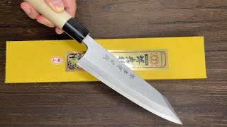 Sakai Takayuki Tokujyo Supreme (White 2 steel) Kiritsuke Deba 180mm