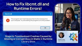 How to Fix libcmt.dll and Runtime Errors!