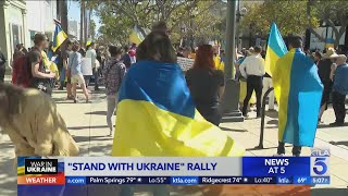 Hundreds attend Ukraine unity rally in Santa Monica