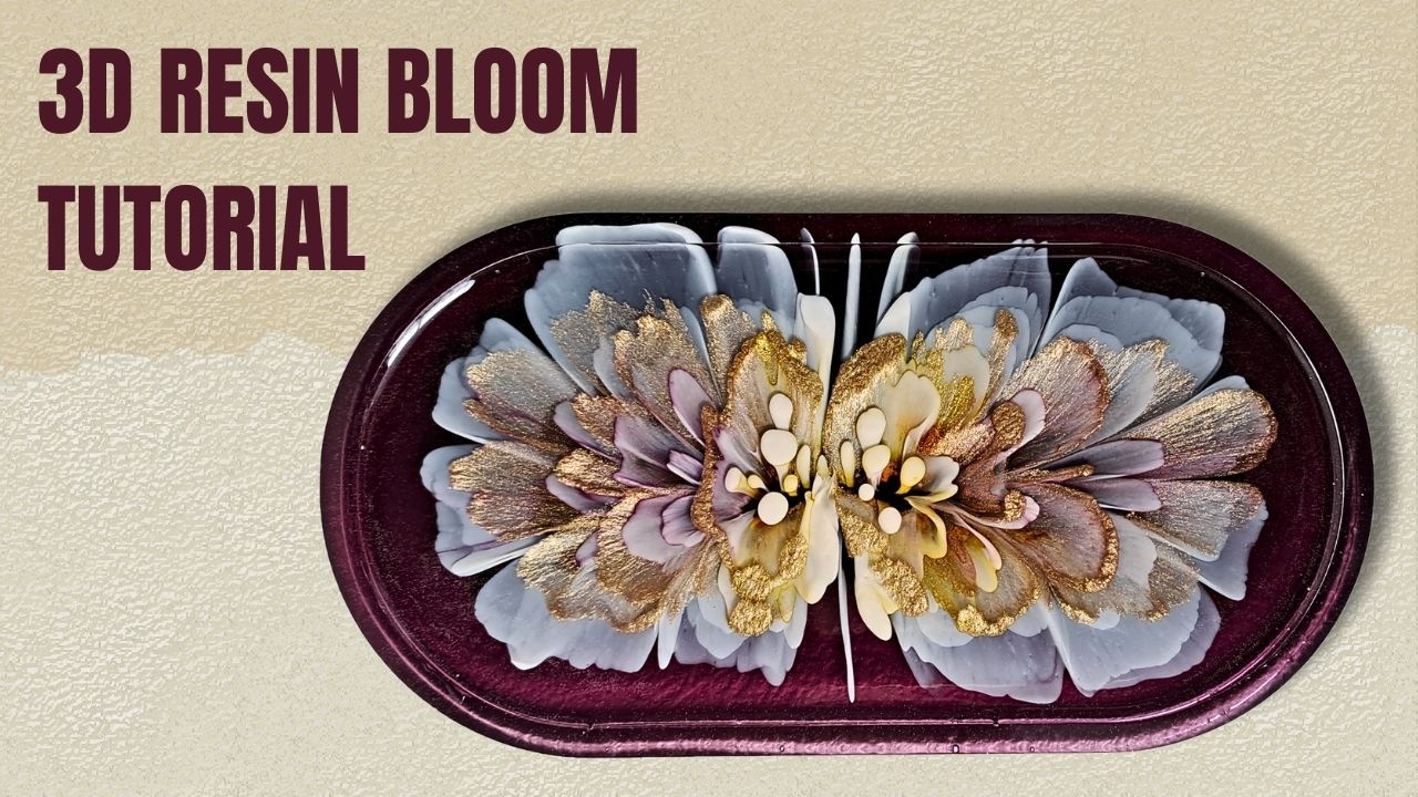 Luxury Magenta 3d Resin Bloom Tutorial Youtube