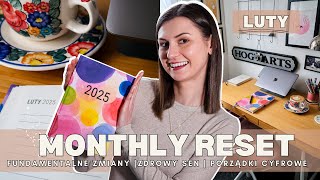 FUNDAMENTALNE ZMIANY W NAWYKACH 💥 MONITOROWANIE SNU 💤 PORZĄDKI CYFROWE 👩🏻‍💻 IPL | MONTHLY RESET LUTY