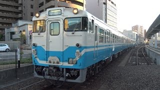 【4K】JR高徳線　普通列車ｷﾊ40系気動車　高松駅到着