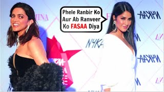 Deepika Padukone IGNORES Katrina Kaif At Nykaa Femina Awards 2020