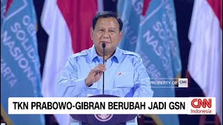 TKN Prabowo Gibran Berubah Jadi GSN