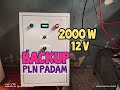 Panel backup inverter otomatis solusi PLN padam