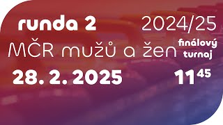 runda 2 – finálový turnaj MČR mužů a žen 2024/25