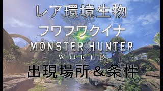 【MHW】レア環境生物フワフワクイナ出現場所