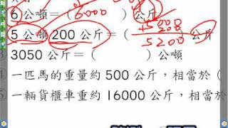 N5BMathBook1L01P007a1/(L01)公噸和公斤的換算/南一五下數課本