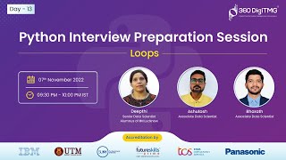 Python Interview Preparation Session | Loops | Day 13 | 360DigiTMG