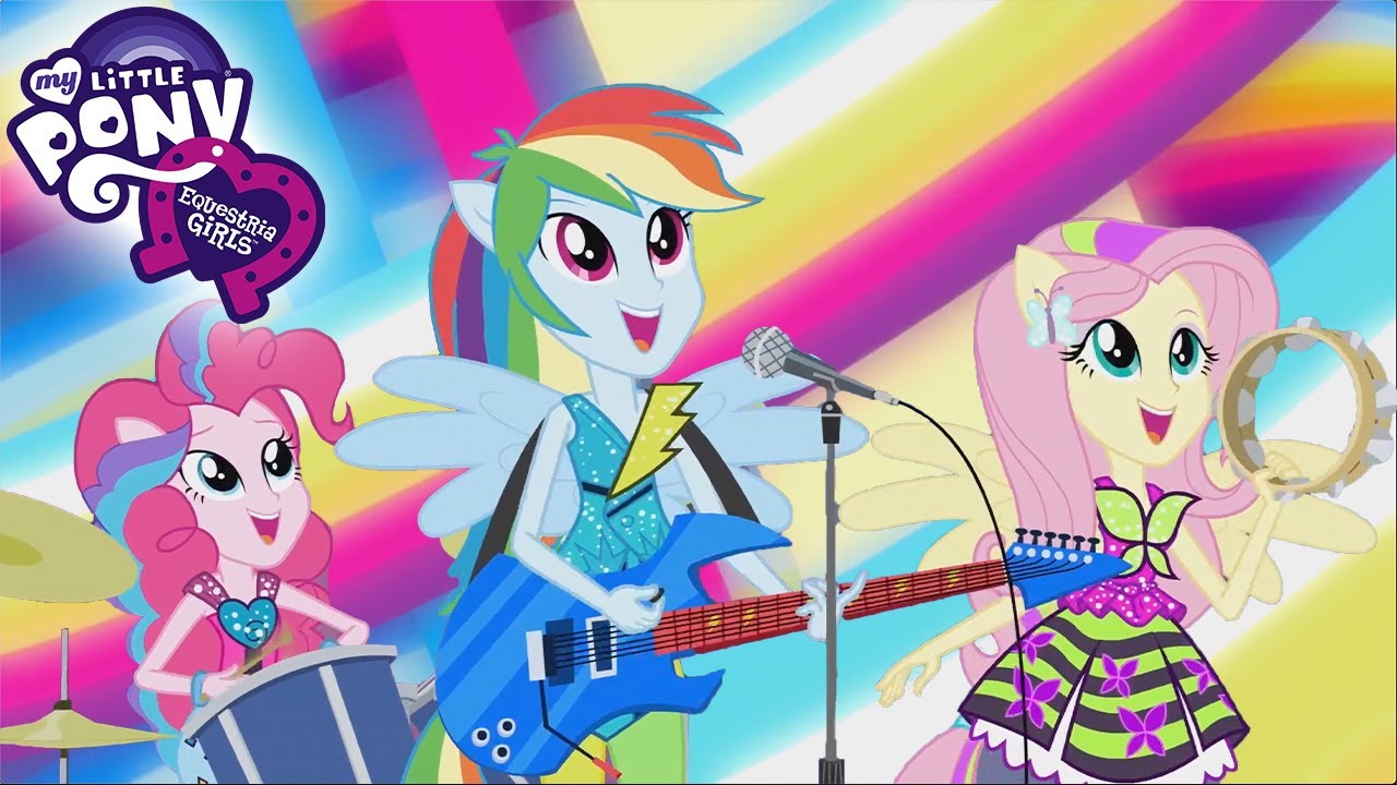 Equestria Girls Shine Like Rainbow Official Music Video Youtube Music