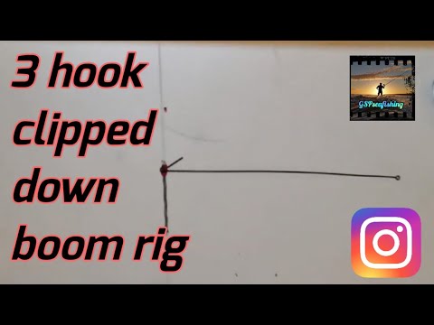 How To Build A 3 Hook Clipped Boom Rig For Sea Fishing Youtube