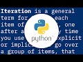 What are iterator, iterable, and iteration?