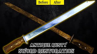 Antique Rusty Sword Restoration - Restore of Old Rusty Sword
