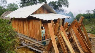 220 Days Building Farm Life, How To Make Multi-Layer Wooden Kitchen Shelf, chairs, tables and beds