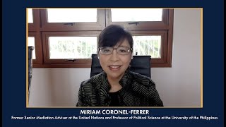 Reverend Dr. Richard L. Pearson Lecture featuring Miriam Coronel-Ferrer