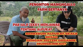 Pak Zekky Menjawab tentang Alpukat.Bisakah berkebun Alpukat secara Organik dalam Skala Besar? Simak