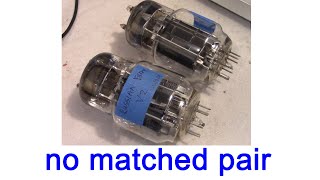 why you must not trust 6C33C-B matched pair tubes for tube amplifiers