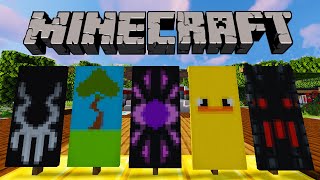 Minecraft 5 Cool Banner Designs!