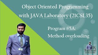 Java program for Method overloading | Program#5A | VTU 3rd Sem Java Laboratory | Polymorphism