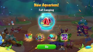 @Fishdom Shopping Time with 2.5M Coins. New Aquarium: Fall Camping