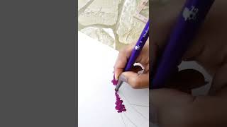 💜 Easy Acrylic Painting Lavender 🟣 #shorts #youtubeshorts