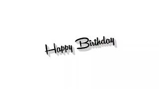 #happy #birthday #status #white #screen Birthday song status video