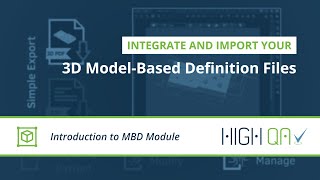 Easily use 3D models (3D MBD) in manufacturing and quality management processes with High QA.