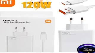 120W Original Xiaomi Charger Turbo Fast EU Wall Hypercharge Adapter Usb 6A Type C Cable For Mi 13