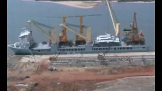 NELLORE KRISHNAPATNAM PORT AERIAL VIEW VIS PORT CONSTRUCTION VIS