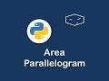 area of parallelogram in python 😀