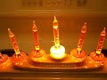 vintage christmas royal bubbling candelite bubble light candelabra